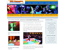 Tablet Screenshot of illuminateddancefloor.ledtablehire.co.uk